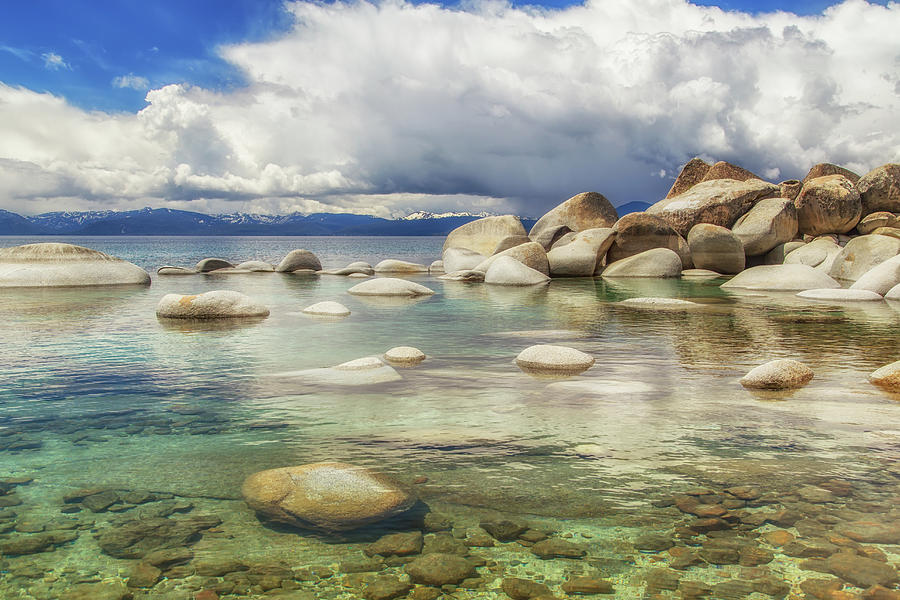 Mountain Photograph - Big Boulders on the East Shore by Marc Crumpler