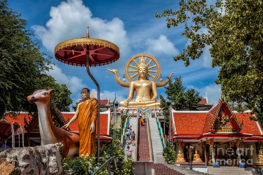 Buddha Photograph - Big Buddha Temple by Adrian Evans