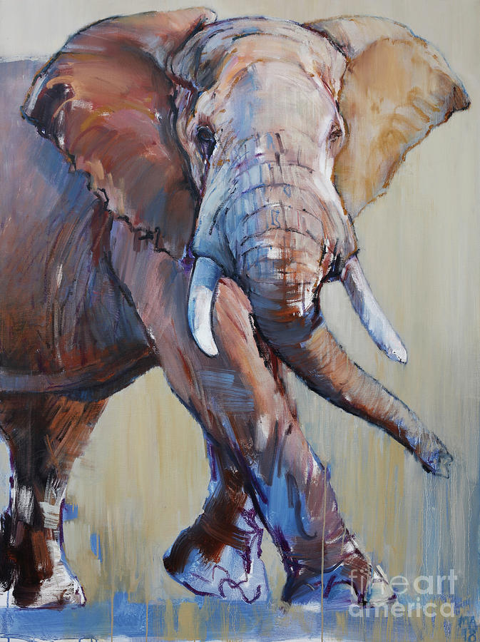 Big Bull, Suiyan Painting by Mark Adlington