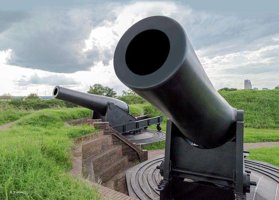 Big Cannons - Ft McHenry Photograph by Brian Wallace