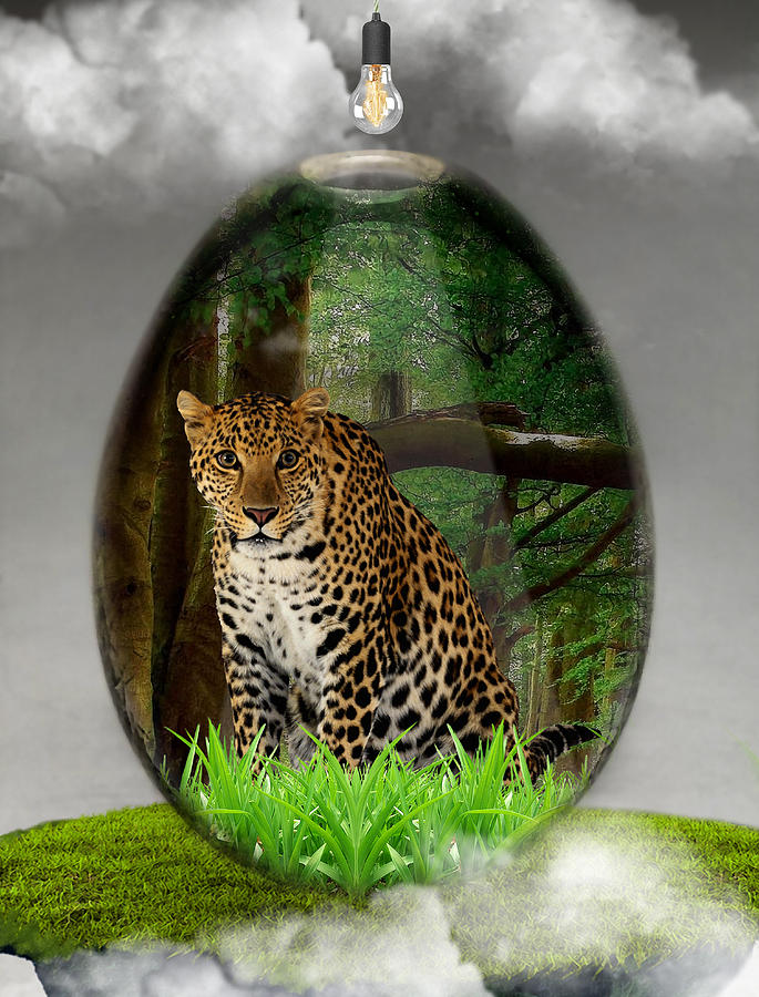 Big Cat Leopard Art Mixed Media by Marvin Blaine