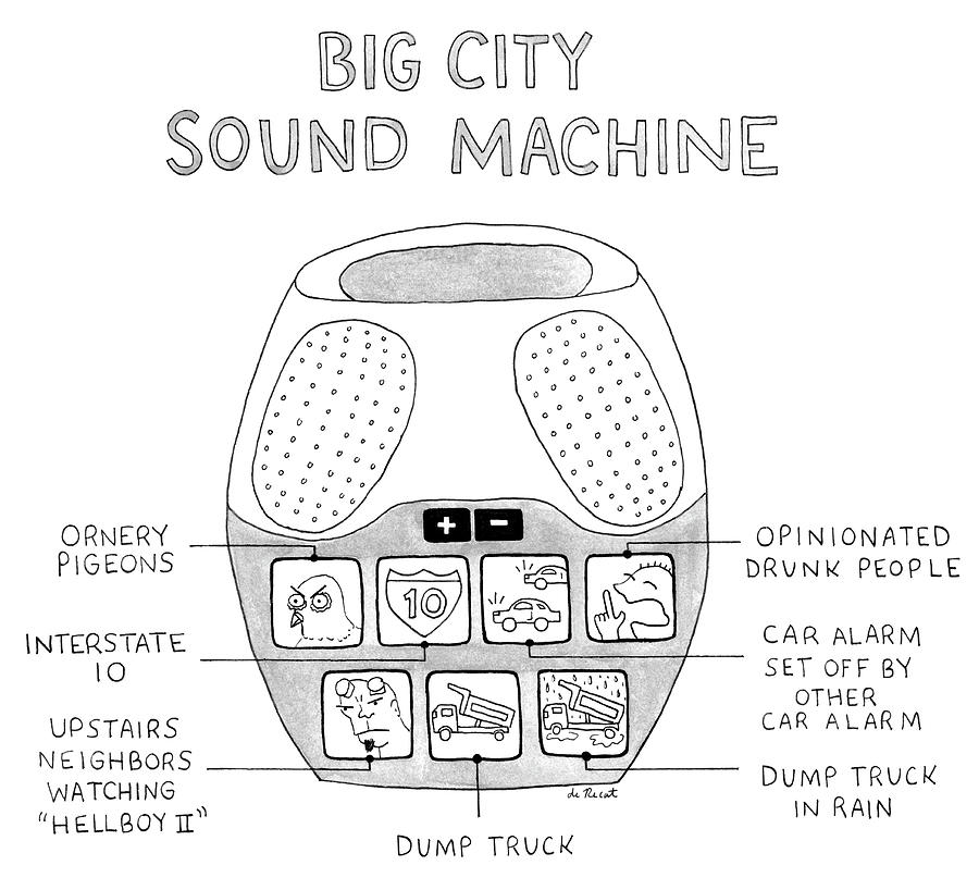 Big City Sound Machine Drawing by Olivia de Recat