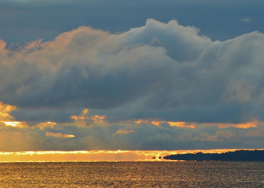 Big Clouds Above Lake Simcoe  Photograph by Lyle Crump