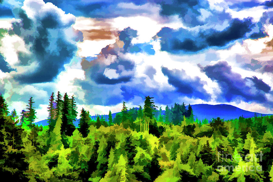 Big Clouds Digital Art by Rick Bragan
