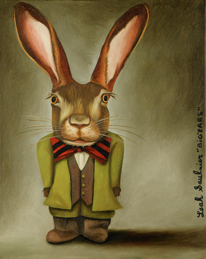 Easter Painting - Big Ears by Leah Saulnier The Painting Maniac