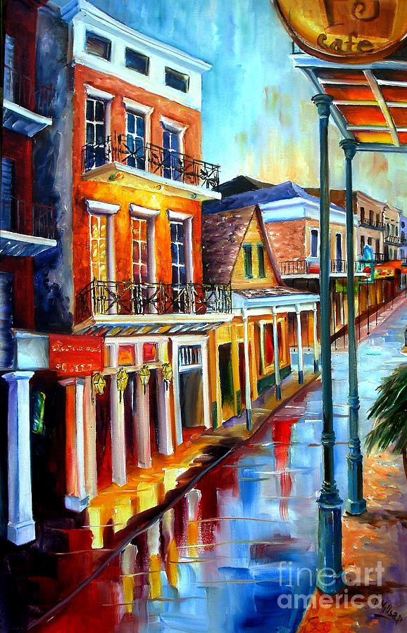New Orleans Painting - Big Easy Rain by Diane Millsap