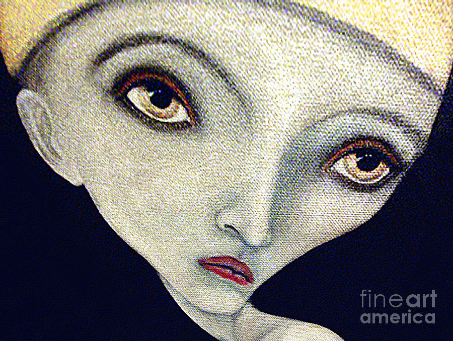 Alien Painting - Big Eyes by David Walker