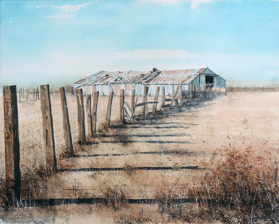 Barn Painting - The Jolly Ranch  by Richard Hahn