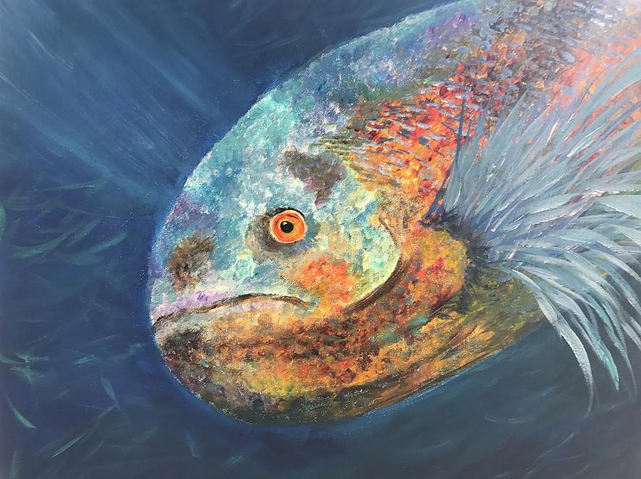 Big Fish Painting by Allison Spencer - Fine Art America