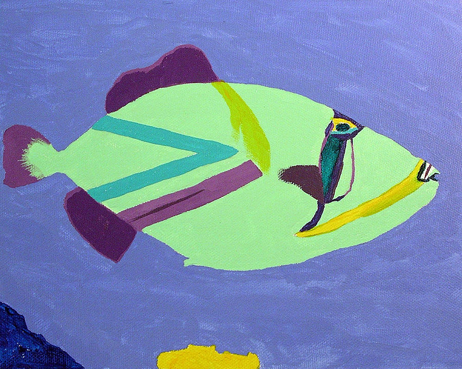 Big Fish in a Small Pond Painting by Karen Nicholson