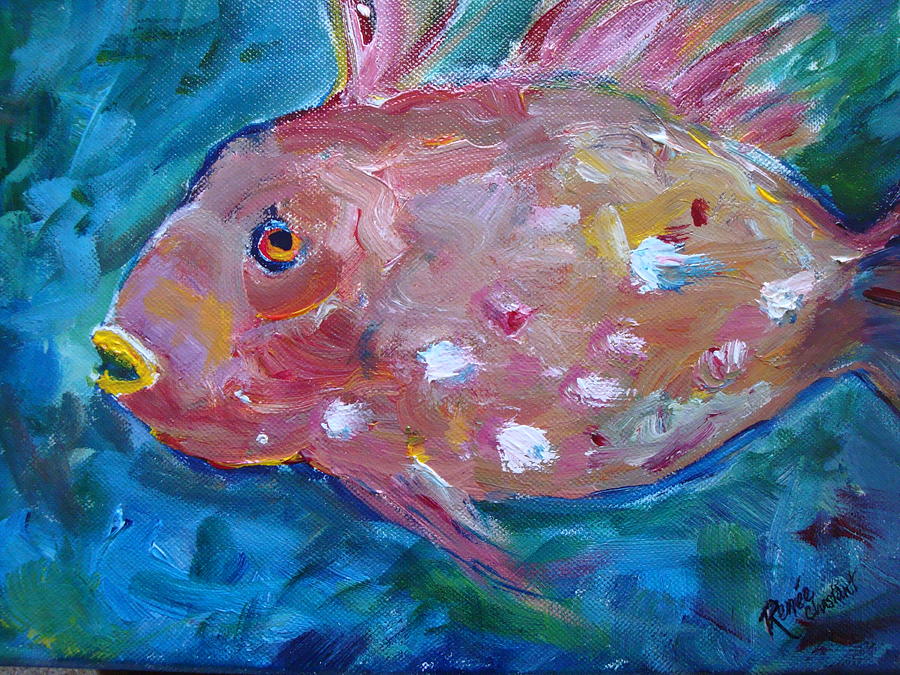 Big Fish Painting By Renee Chastant - Fine Art America