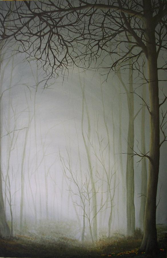 Wildlife Painting - Big Foggy Day by Derek Clark