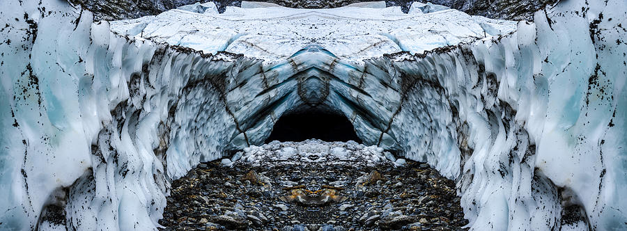 Big Four Ice Caves Reflection Digital Art