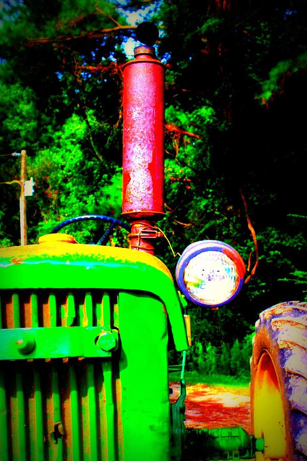 Transportation Photograph - Big Green Tractor 2 by Jill Tennison