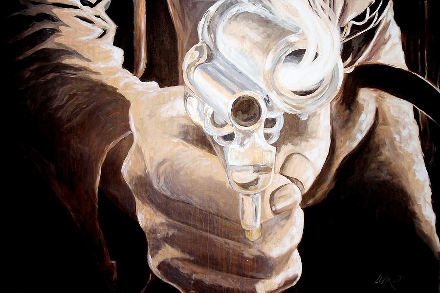 Big Gun Painting by Lelia DeMello