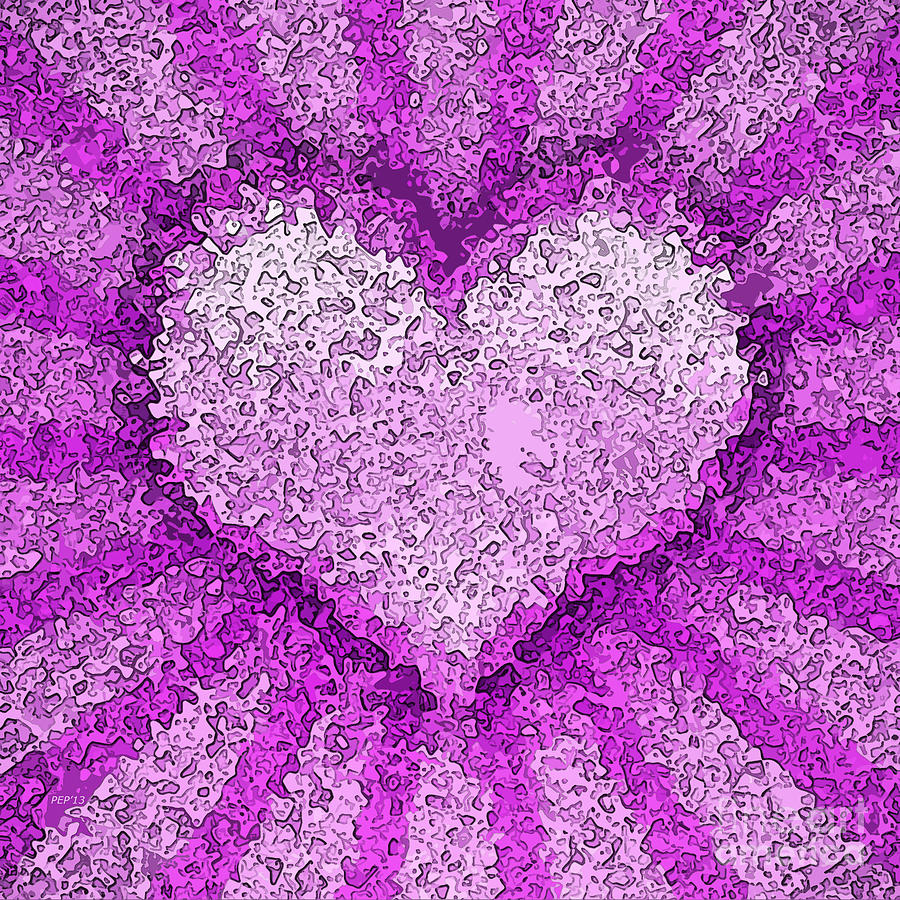 Big Heart Pop Art Digital Art by Phil Perkins