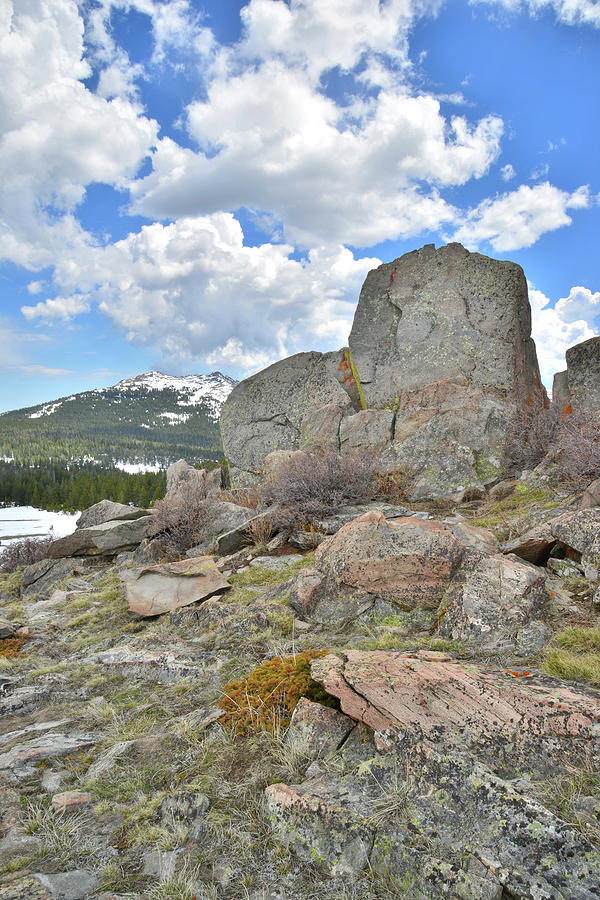 Big Horn Pass Rock Croppings Photograph by Ray Mathis