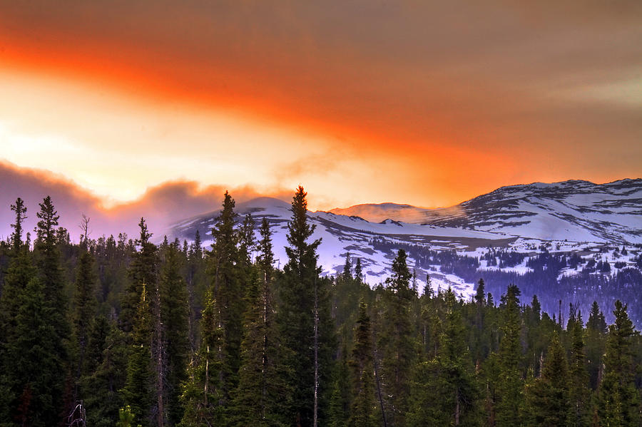Mountain Photograph - Big Horn Sunset by Scott Mahon