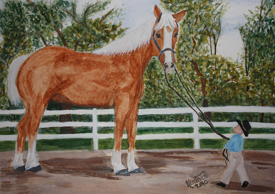 Big Horse  Little Fella  Painting by Kimber  Butler