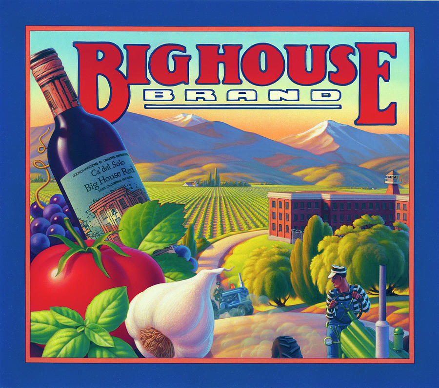 Big House Red  Painting by Robin Moline