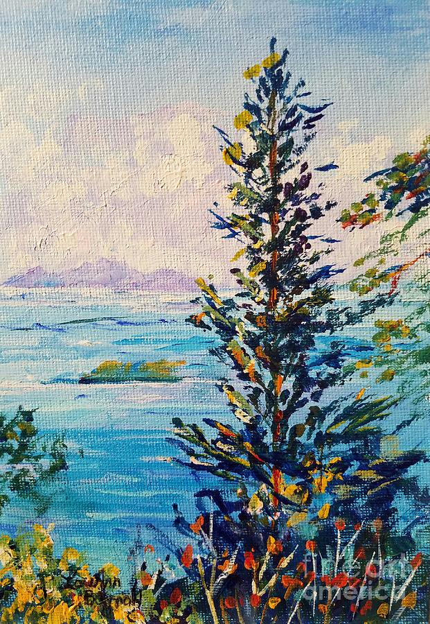 Big Island Istanbul Painting by Lou Ann Bagnall