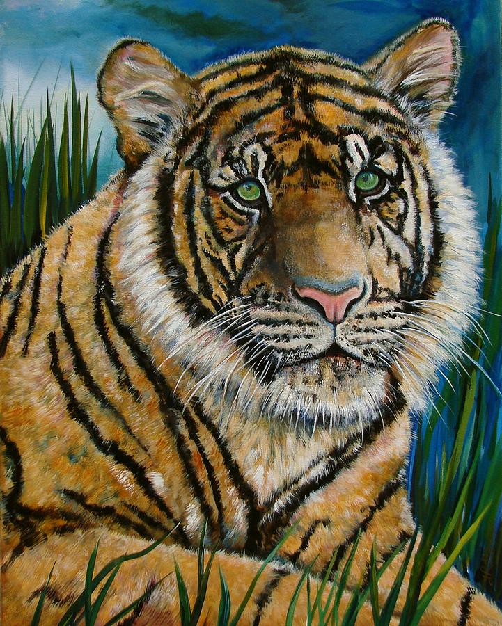 Big Kitten Painting by JR Hawse - Fine Art America