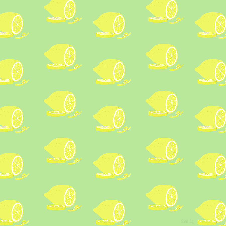 Lemon Painting - Big Lemon Flavor by Little Bunny Sunshine