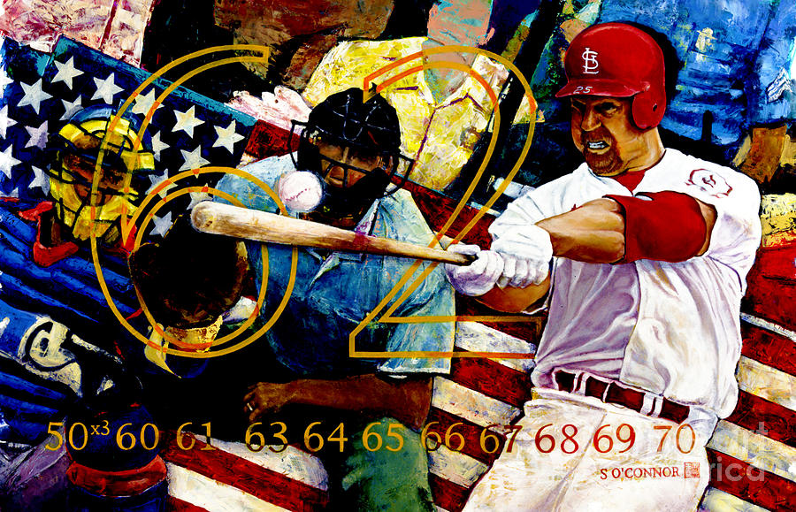 Baseball Painting - Big Mac by Sean OConnor