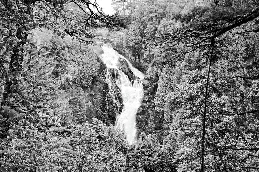 Big Manitou Falls Bnw Photograph by Bonfire Photography
