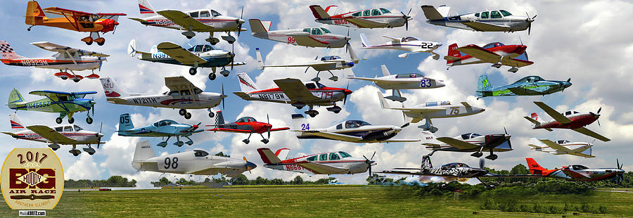 Big Muddy Fly-By Collage Photograph by Jeff Kurtz