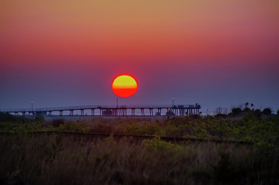 Big Old Sun - Wildwood Crest New Jersey Photograph by Bill Cannon
