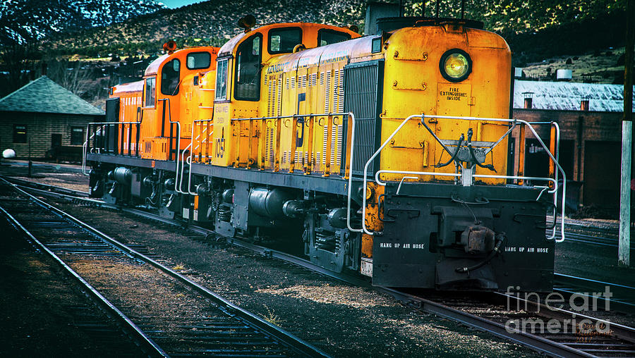 The Romance of the Rails Big Orange Photograph by David Millenheft