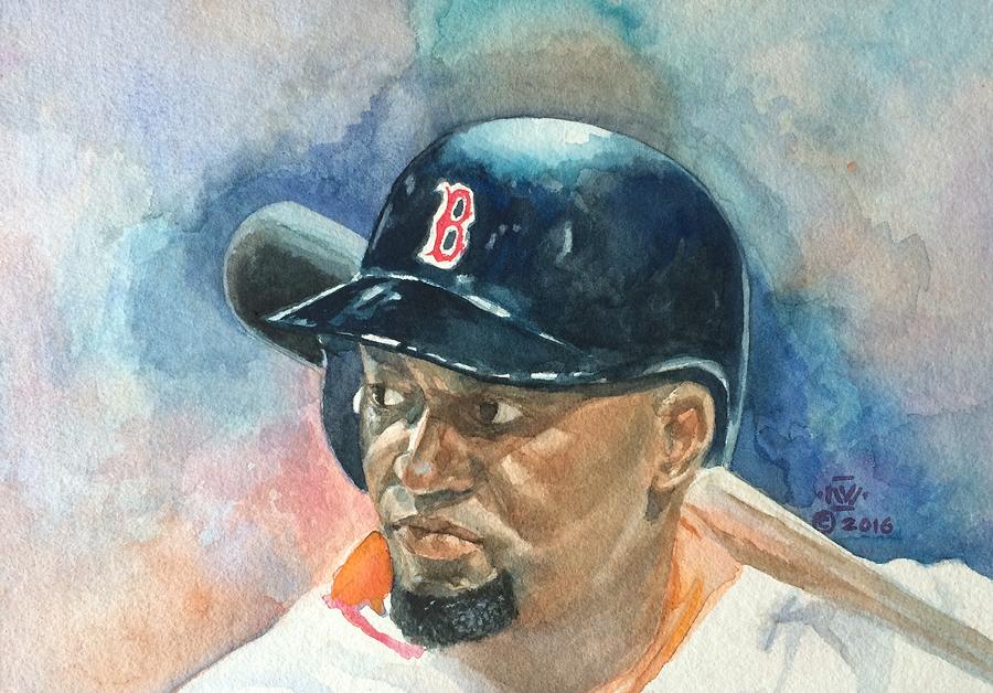 Boston Painting - Big Papi by Nigel Wynter