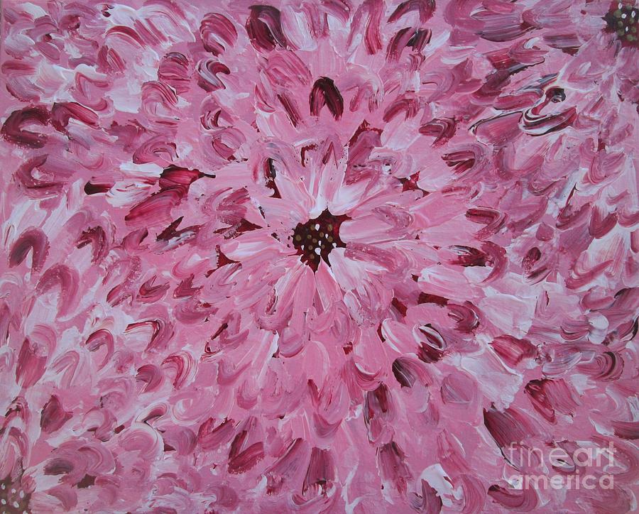Big Pink Jazz Painting by Jennylynd James