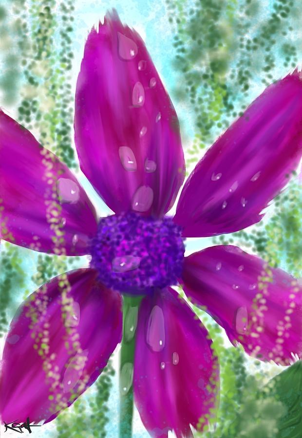 Big purple  Digital Art by Kathleen Hromada