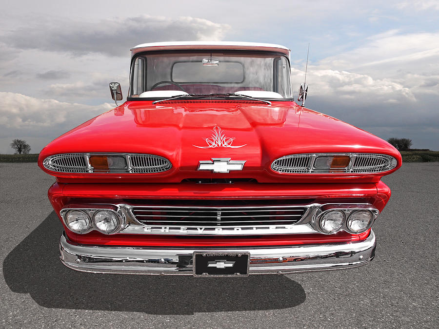 Big Red - 1960 Chevy Photograph by Gill Billington