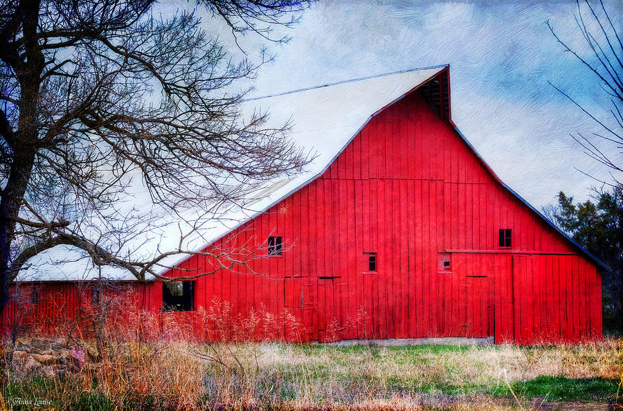 Big Red Barn Photograph by Anna Louise