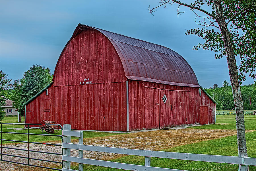 Big Red Barn At Cross Village Photograph