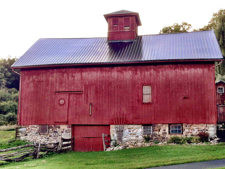 Big Red Barn Photograph By Julie Mangano