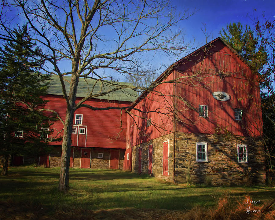 Big Red Barn Photograph By Louise Reeves