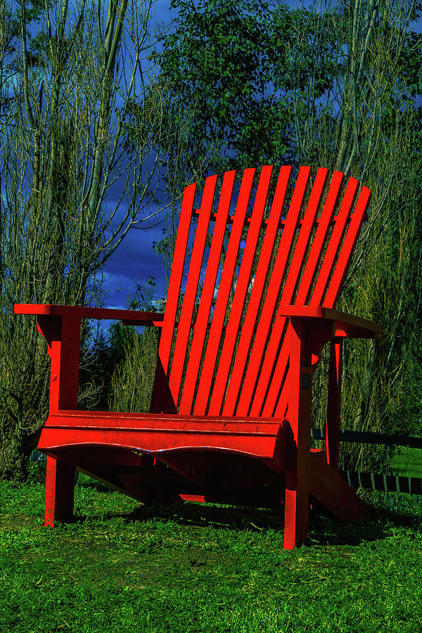 Big Red Chair Photograph by Garry Gay