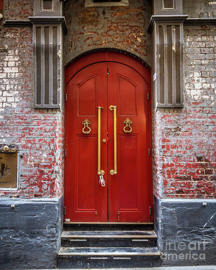 Big Red Doors Photograph by Perry Webster