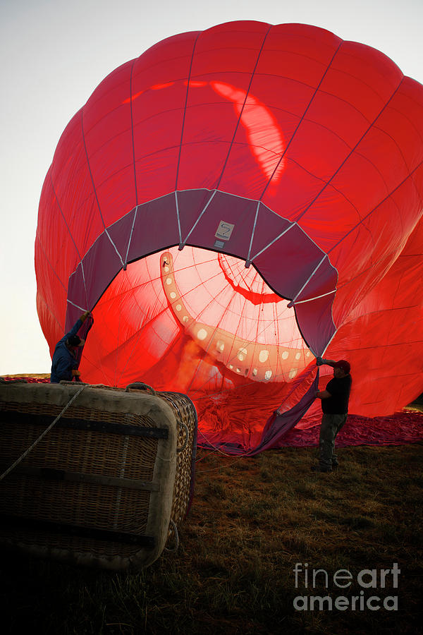 Big Red Hot Air Balloon Photograph