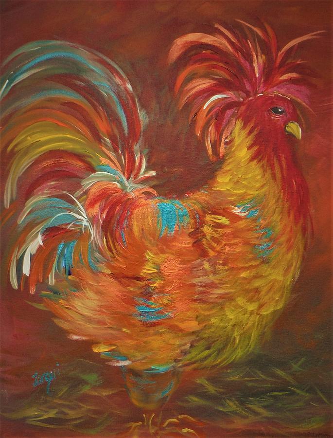 Big Red Painting by Jacqueline Whitcomb