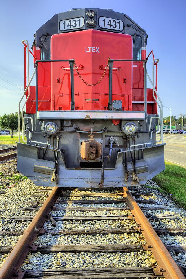 Train Photograph - Big Red by JC Findley