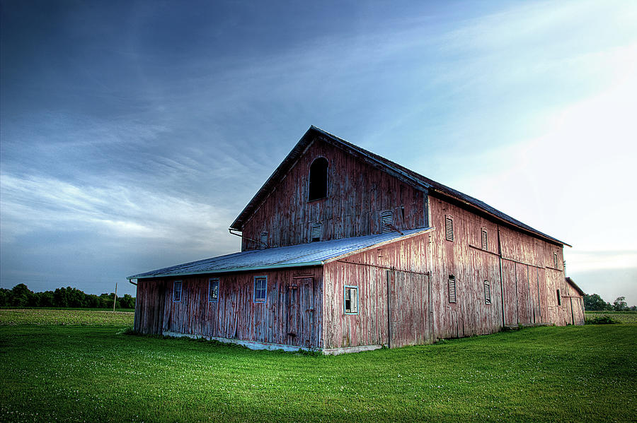 Big Red Ohio Barn Photograph by Michael Eingle