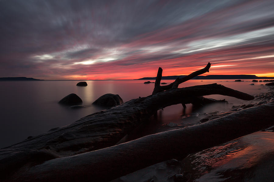 Big Red Sky, Point Place Photograph by Jakub Sisak