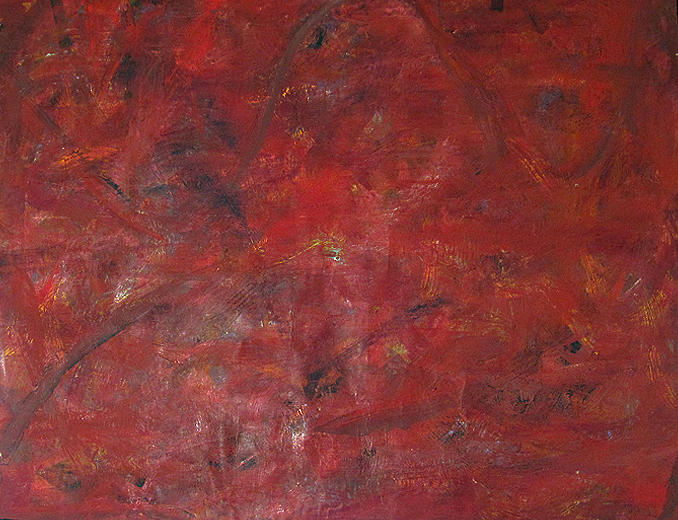 Abstract Painting - Big Red by Wayne Pearce
