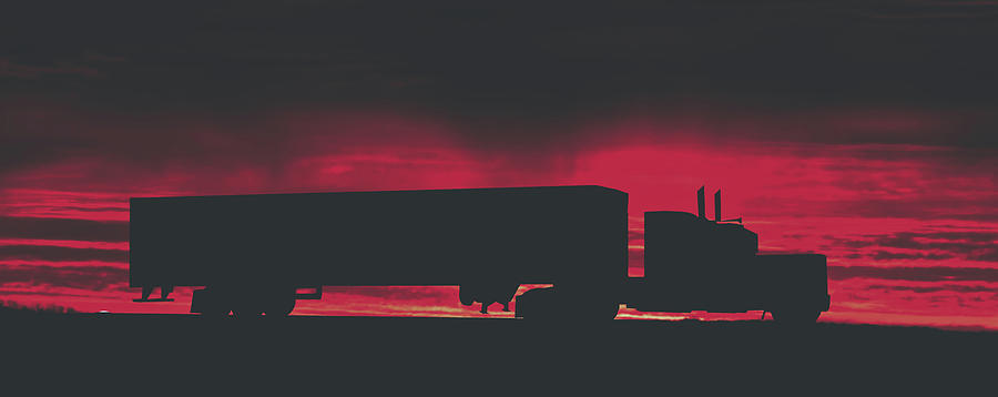 Big Rig At Sunset Photograph by Mountain Dreams