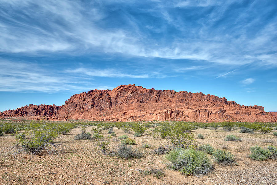 Big Rock In The Desert Photograph by Joseph S Giacalone